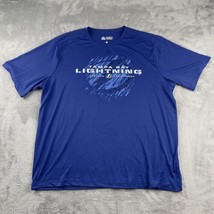 Majestic Tampa Bay Lightning Men&#39;s Blue Evolution Cool Base T-Shirt NHL - $12.16