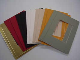 Picture Frame Mat 4x6 for small photo or ACEO 40 Special color assortment - £10.48 GBP