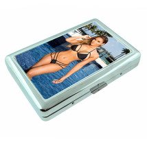 Australian Bikini Model D8 Silver Metal Cigarette Case RFID Protection Wallet - £13.15 GBP