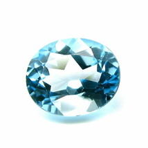 6.1Ct Natural Blue TOPAZ Oval Faceted VVSI Gemstone - £14.50 GBP