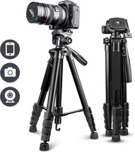 Ubeesize 67&quot; Camera Tripod With Carrying Case, Cell Phone Tripod With Wireless - $46.51