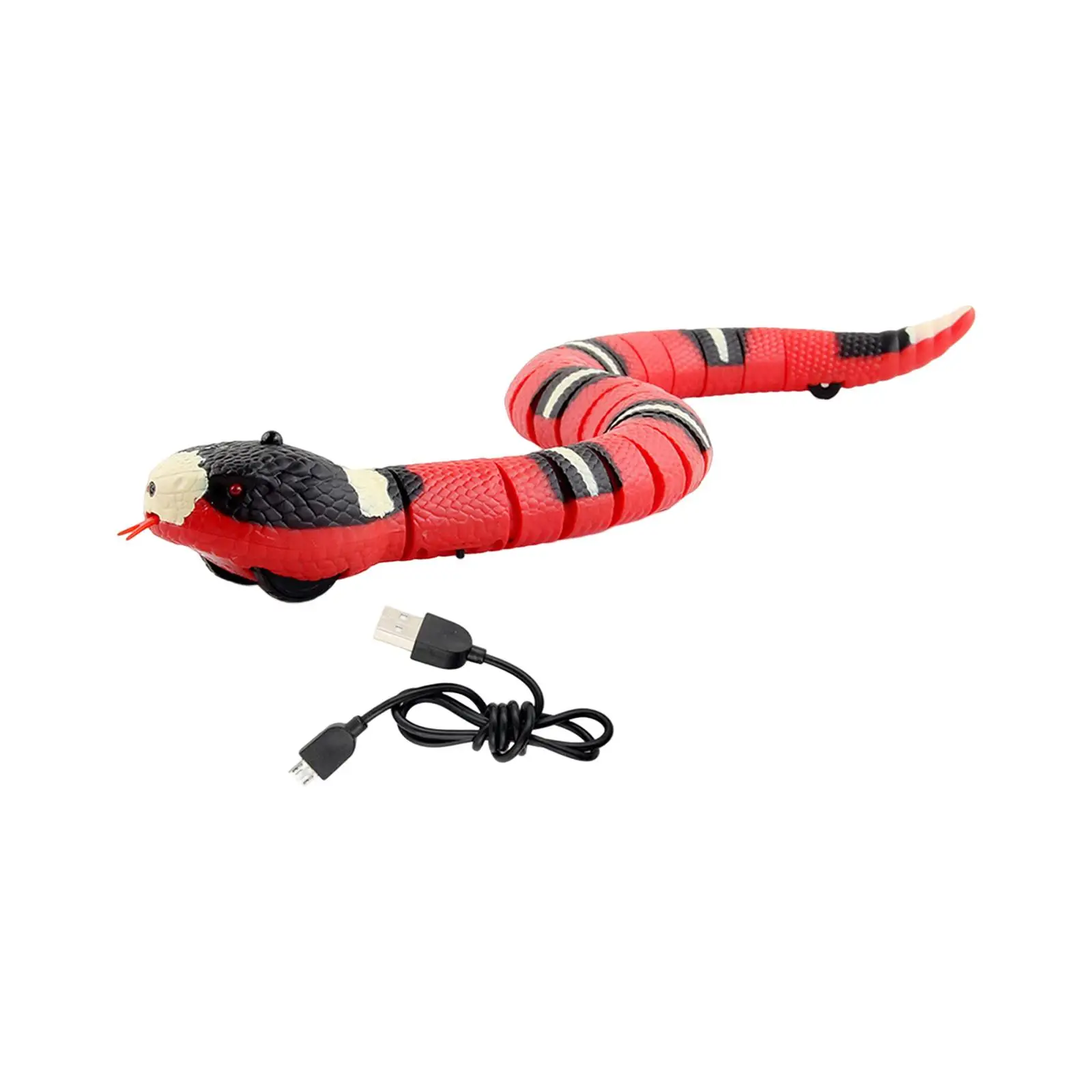 Smart Sensing Snake Tail Can Swing Scary Tricks USB Rechargeable Electric Fake - £16.64 GBP