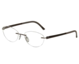 Silhouette Brille Rahmen 5452 40 6055 Matt Brown Oval Rahmenlose 45-20-140 - £104.28 GBP
