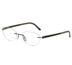 Silhouette Brille Rahmen 5452 40 6055 Matt Brown Oval Rahmenlose 45-20-140 - $130.14