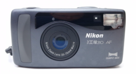 Nikon Zoom 310 AF Gray Panorama Quartz Date QD Point &amp; Shoot Film Camera - £55.17 GBP