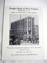 1921 Ad People&#39;s Bank of West Virginia Buckhannan, W. Va. Make Us Your Bank - £5.97 GBP