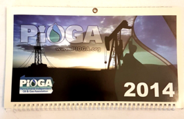 Pa Independant Oil &amp; Gas Association 2014 Triple Fold Wall Calendar same... - $7.86