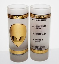 Alien Head We Are Not Alone Sobriety Test Measurement Shooter Glass 1987 UNUSED - £6.15 GBP