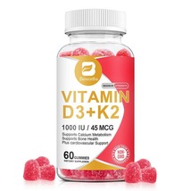 60 Vitamin Supplement K2 D3 Vitamin with BioPerine Boost Immunity - $29.98