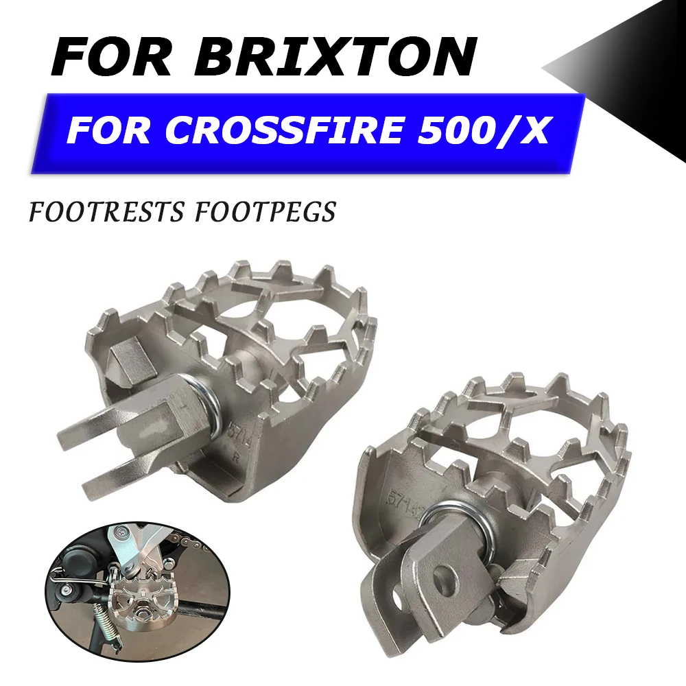 Es footrests footpeg foot pegs pedals plate foot rests for brixton crossfire 500 x 500x thumb200