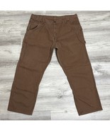 Key Pants Mens 36x32 Brown Dungarees Duck Distressed Thrashed Carpenter ... - $445.17 MXN