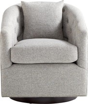 Occasional Chair CYAN DESIGN Modern Contemporary Rounded Down Sloping Arms Gray - £902.17 GBP