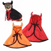 Fierce Feline Horned Halloween Cape For Pets - £8.69 GBP+
