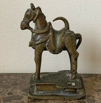 Antique Chinese Large Bronze Horse Opium Weight 402 Grams - £394.88 GBP