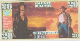 2023 WWF Now WWE Chuck Norris Returns to help Undertaker Hard Feel $20 Novelty . - £1.52 GBP