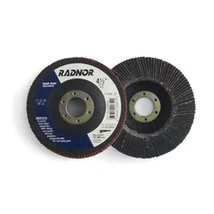 Radnor by Norton 4 1/2&quot; X 7/8&quot; 60 Grit Type 27 Flap Disc (3 Pack) - £75.12 GBP