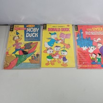 Gold Key Comics Book Lot Donald Duck Little Monsters Moby Duck With Flaw... - $10.99