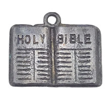 Holy Bible Charm Vintage Small Pendant Christian - £10.29 GBP