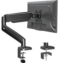 Single Monitor Desk Mount, Adjustable Gas Spring Monitor Arm Support Max 32 Inch - £58.46 GBP