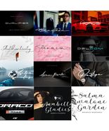 Extra Wide Fonts 300+ Graphic Design Typography Digital Designer Logo Fonts - $8.18 CAD