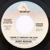 Barry Manilow – I Made It Through The Rain / Only In Chicago - 45 rpm AS 0566 - £3.90 GBP