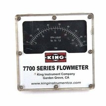 KING MODEL 7700 SERIES FLOWMETER,  7711230706, 1500 PSI MAX PRESS - $200.00