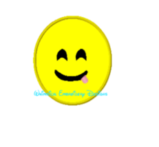 Emoji Tongue Sticking Out Machine Embroidery APPLIQUE INSTANT DOWNLOAD - £3.14 GBP