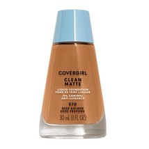 COVERGIRL Clean Matte Liquid Foundation, Deep Golden 570, Pack of 1 - £11.26 GBP