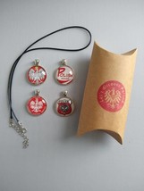 Group of 4 Polish Themed Necklaces with Black Cords Gift Boxes included - £51.90 GBP