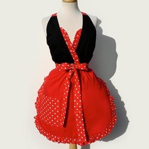 Minnie mouse inspired apron - £25.57 GBP