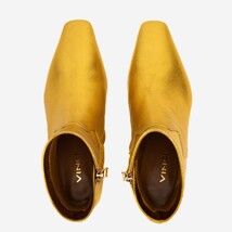 The Golden Glow Gold Leather Kitten Heel Women Boot image 10