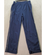 Reebok Wind/Rain Pants Mens Large Navy Dark Wash Nylon Elastic Waist Ank... - €19,81 EUR