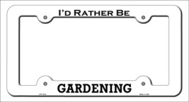 Gardening Novelty Metal License Plate Frame LPF-101 - £14.87 GBP