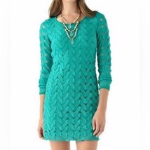 Free People Wild Thing Crew Neck Cut Out Mini Long Sleeve Dress * Small ... - $29.03