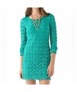 Free People Wild Thing Crew Neck Cut Out Mini Long Sleeve Dress * Small ... - $29.03