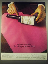 1967 Harveys Bristol Cream Sherry Ad - Christmas is no time for cutting corners - £14.50 GBP