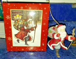 Santa&#39;s Journey Lang &amp; Wise Christmas Ornament Sherri Buck Baldwin 1998 - £22.41 GBP