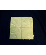 1pc vintage PITTSBURGH INTERLOCK SEAFOAM GREEN PLASTIC WALL TILE BATHROO... - $4.94