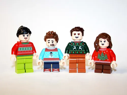 Ugly Christmas Sweater Family Minifigure set