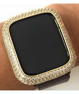 Bling Apple Watch Series 4/5/6/ Se Facette Étui Face Zircon Diamant Doré... - $71.21