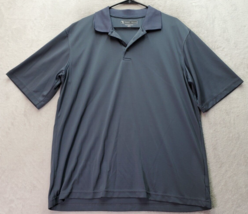 Pebble Beach Polo Shirt Mens XL Gray Performance Polyester Short Sleeve ... - £13.74 GBP