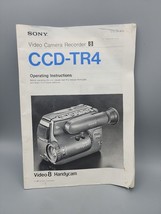 Sony CCD TR4 Video8 Handycam Video Camera Tape Player Recorder Owners Ma... - £7.79 GBP