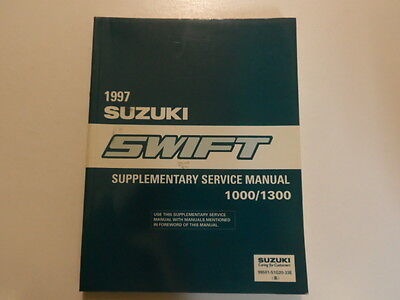 1997 Suzuki Swift 1000/1300 Supplementare Cavi Servizio Riparazione Shop Manual - $70.09