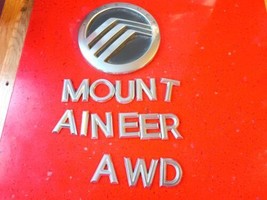 02 03 04 05 Mercury Mountaineer Awd Rear Emblem Badge Symbol Set Oem (2005) - $22.49