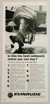 1963 Print Ad Evinrude V-4 Outboard Motors Electric Shift OMC - £7.28 GBP