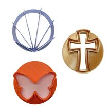 Easter Cross Set Of 3 Concha Cutters Sweet Bread Stamps USA PR1876 - £16.71 GBP