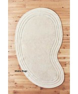 Halle - Cream-White, Oval Shaped Rugs, Hand-Tufted 100% Woolen Handmade Area Rug - $290.00 - $2,699.00