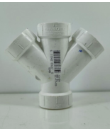 Charlotte Pipe Schedule 40 1-1/2 in. PVC DWV Double WYE White PVC0061106... - $206.79 MXN