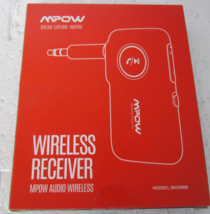 Mpow BH298B Wireless Bluetooth Receiver 3.5MM Aux In - £14.14 GBP