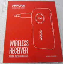 MPOW BH298B WIRELESS BLUETOOTH RECEIVER 3.5MM AUX IN - £14.08 GBP